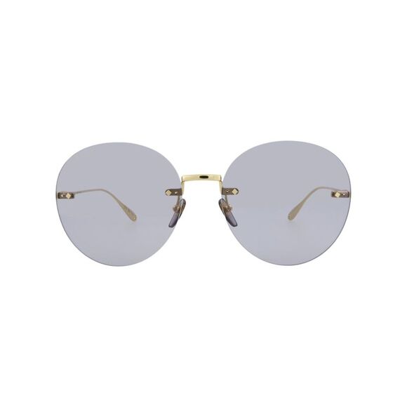 Gucci Round-Frame Metal Sunglasses Gold Womens - Picture 1 of 6